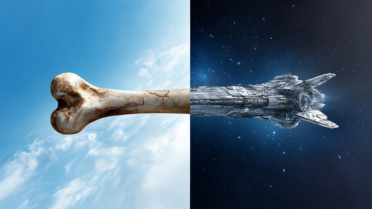 Bone to Spaceship Transition Image