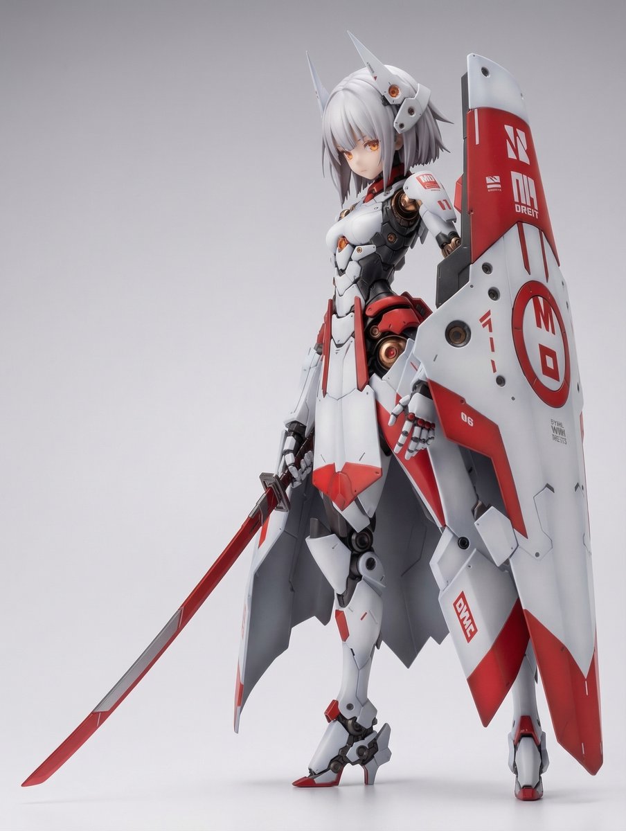KNIGHT MECHA GIRL Figure Generation Prompt