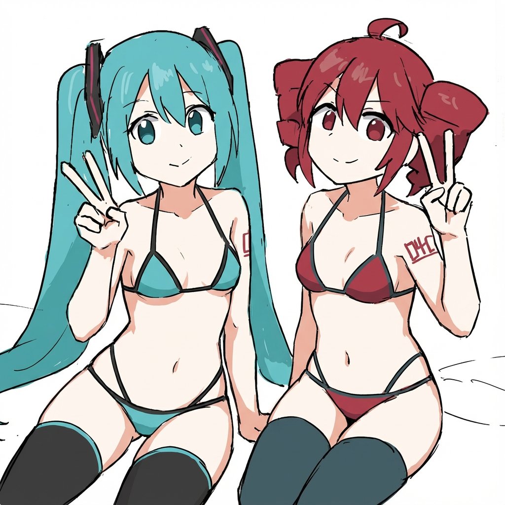 Anime Character Style Transfer to Bikini and Stockings
