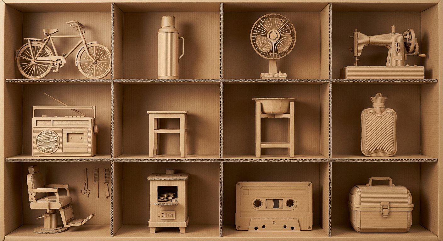 瓦楞纸艺术作品框格展示 4