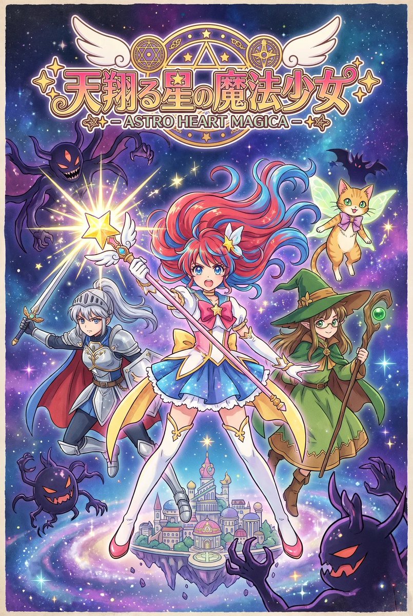 Comic / Storyboard - Magic Girl Anime Key Visual Prompt for Nano Banana Pro 2
