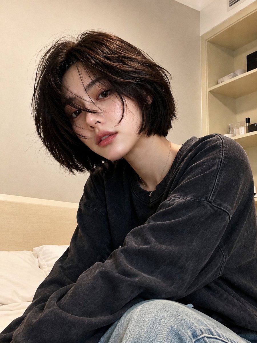 Realistic Korean Lifestyle Selfie Portrait 2