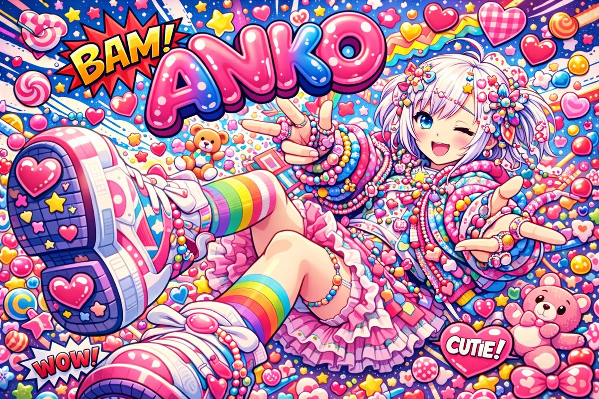 Aniko 的原宿 Decora 波普艺术海报 2