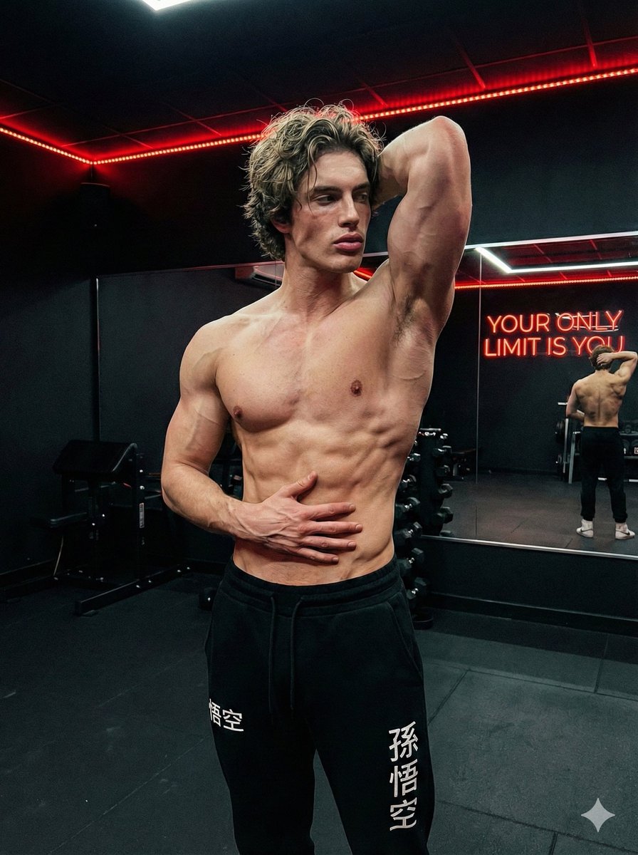 Fitness Studio Man Pose Prompt 3