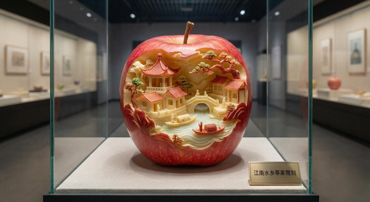 Apple Carving Art Prompt