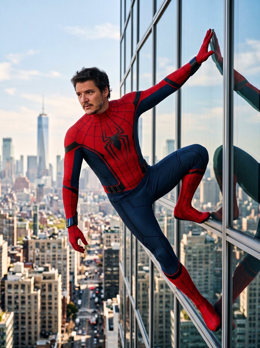 Spiderman Skyscraper Editorial Portrait 3