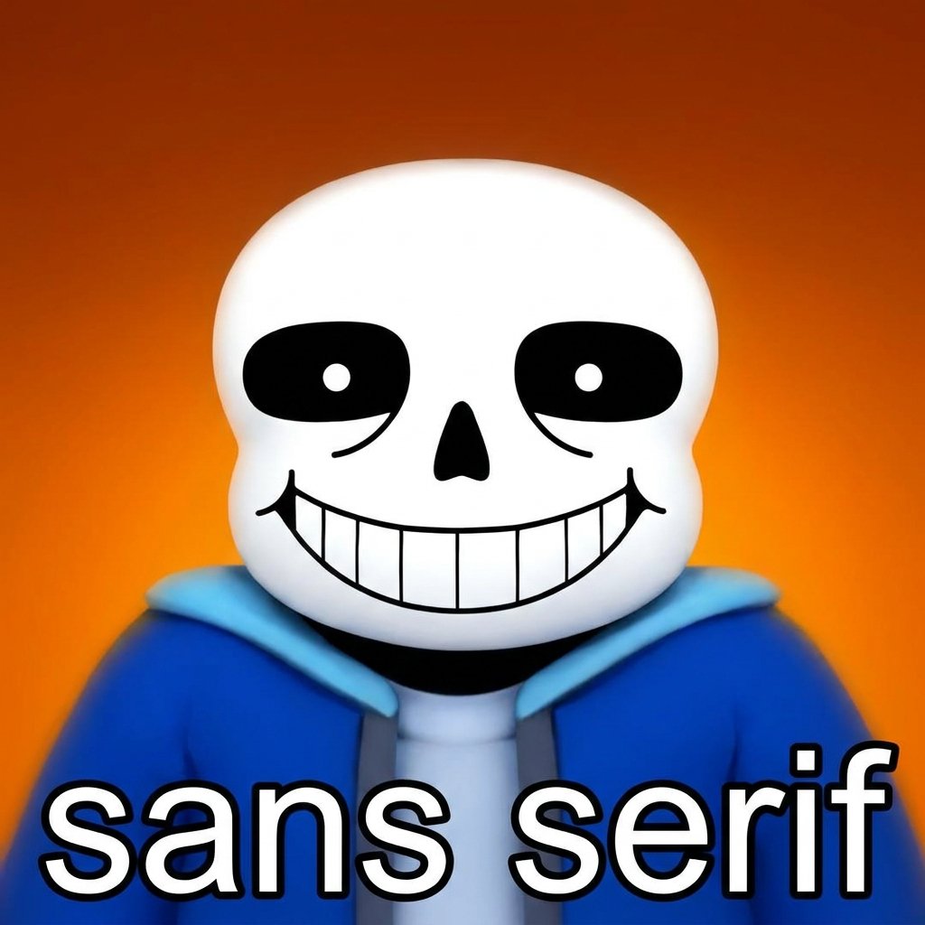 Absurd Sans Serif Meme