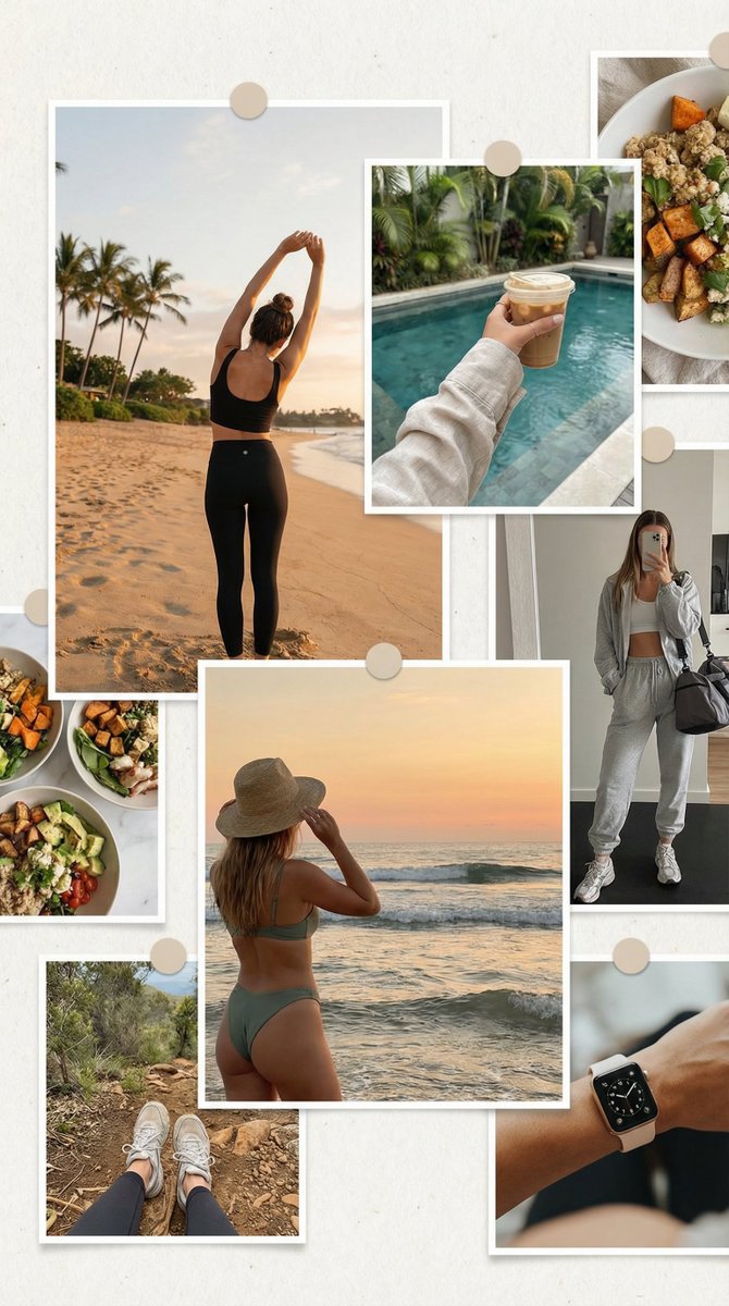 Asymmetrical Fitness Lifestyle Photogrid Prompt