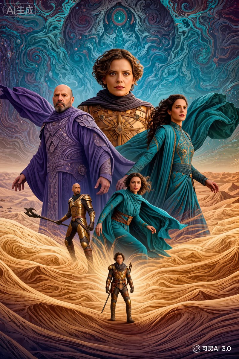 Dune Poster in Moebius Style (Multi-Model Test) 4