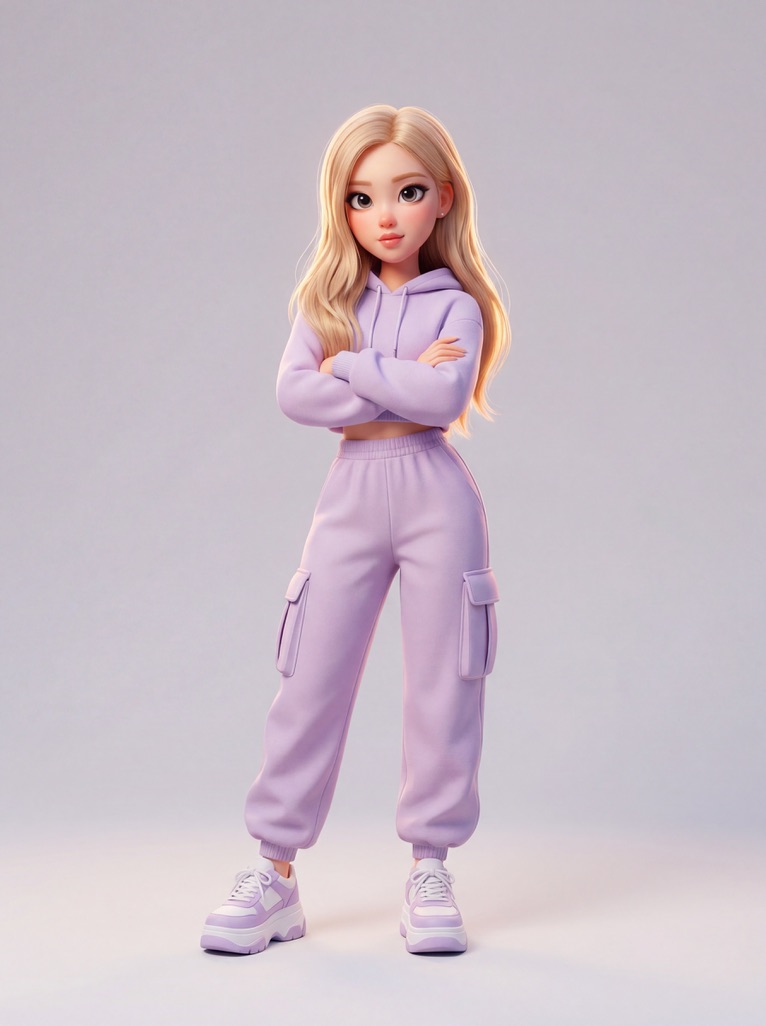 Disney-Pixar Style 3D Animation of Rosé (Blackpink) 2