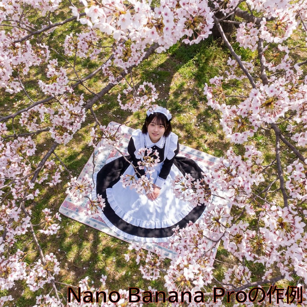 Top-Down Maid and Cherry Blossoms 3