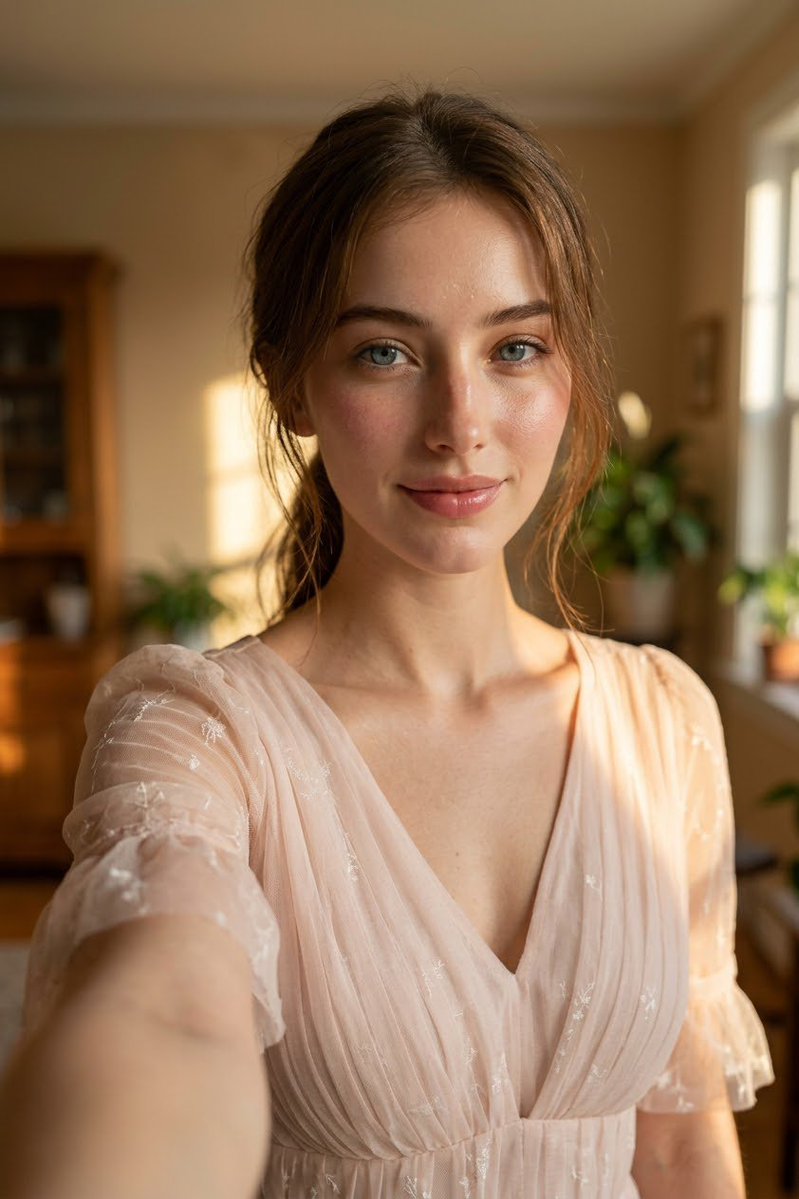 Realistic DSLR Selfie Portrait