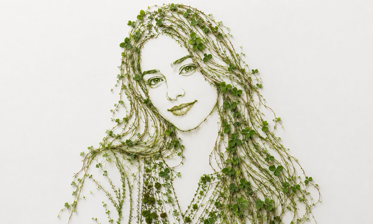 Minimalist Botanical Wall Art Portrait 3