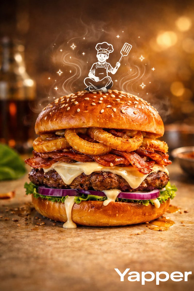 Luxury Food Advertisement Photography with Illustrated Chef 2