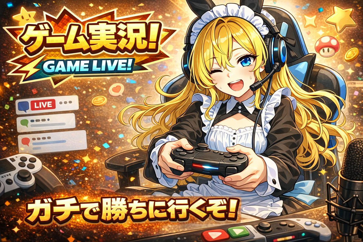VTuber Gaming Thumbnail Creation Prompt 2