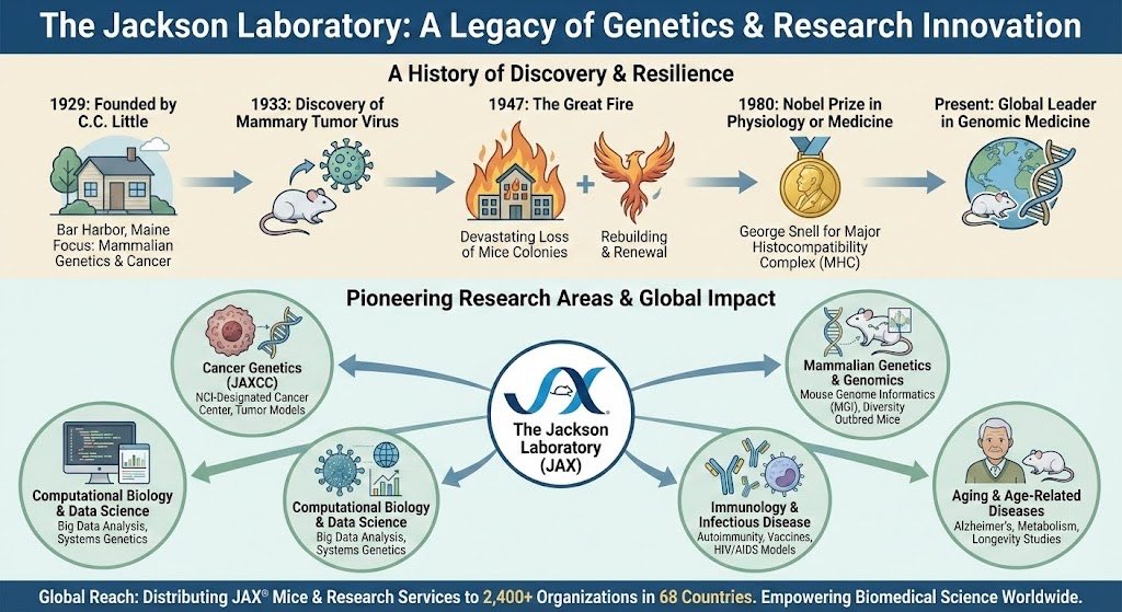 Infographic about the Jackson Laboratory