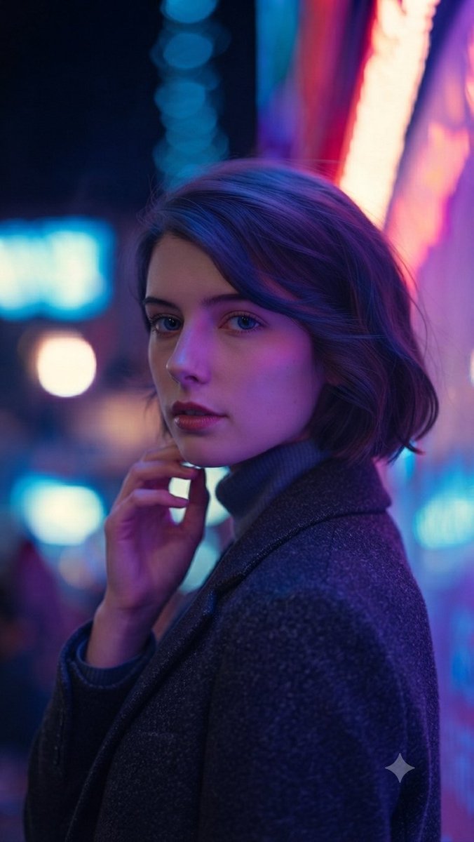 Neon City Cyber-Noir Portrait 3