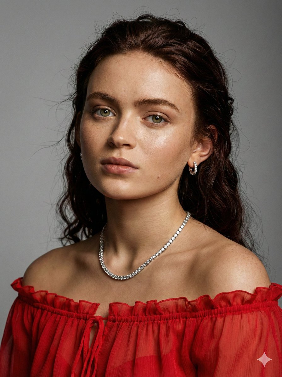 Sadie Sink Hyper-Realistic Studio Portrait 2