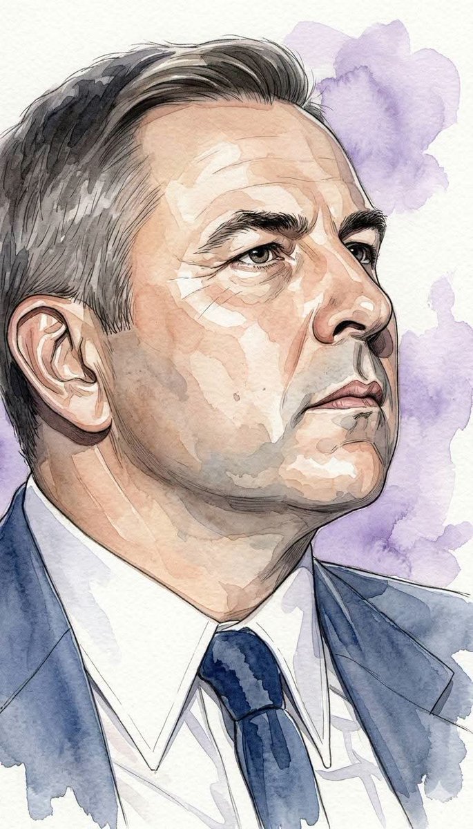 Editorial Watercolor Portrait Illustration 2