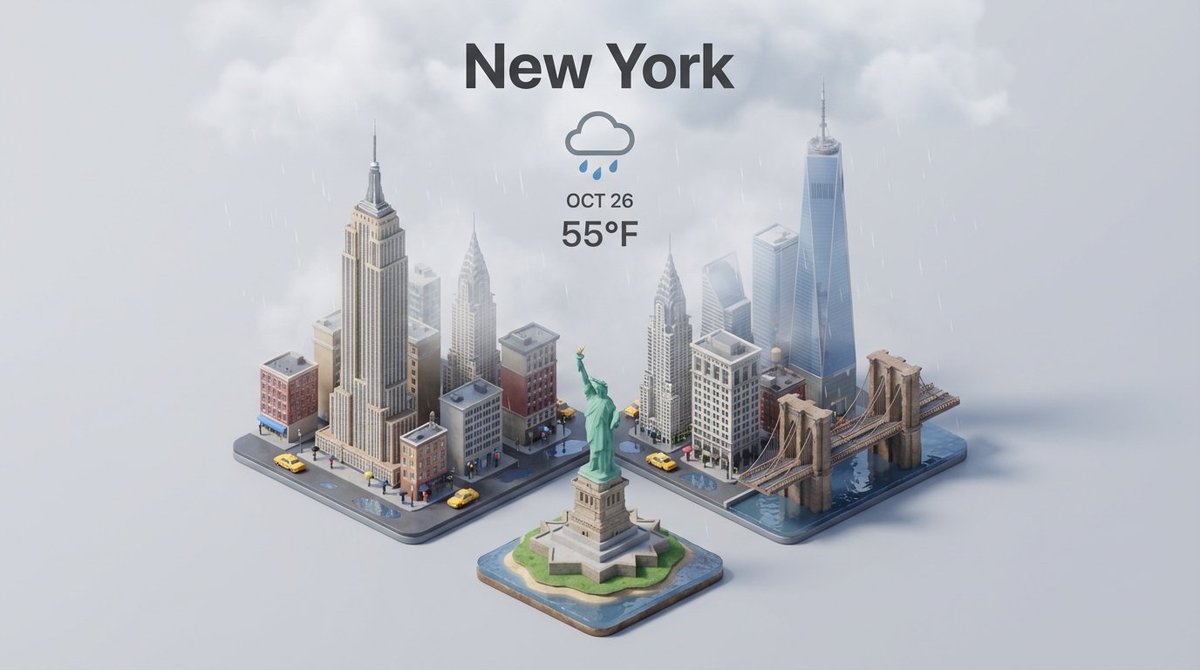 Isometric Miniature 3D City Cartoon Scene 4