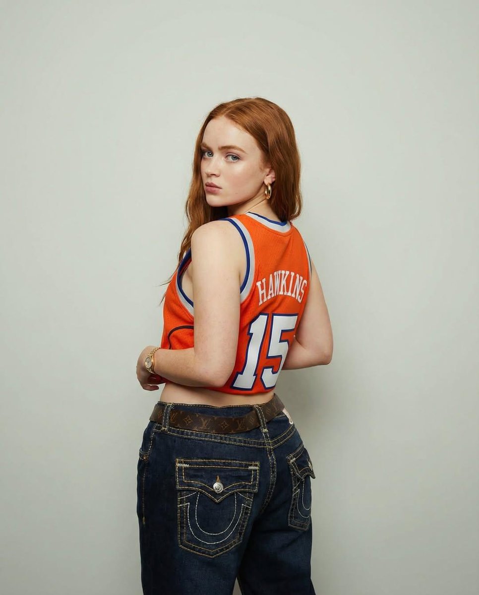Y2K Streetwear Portrait of Sadie Sink in a Locker Room 3