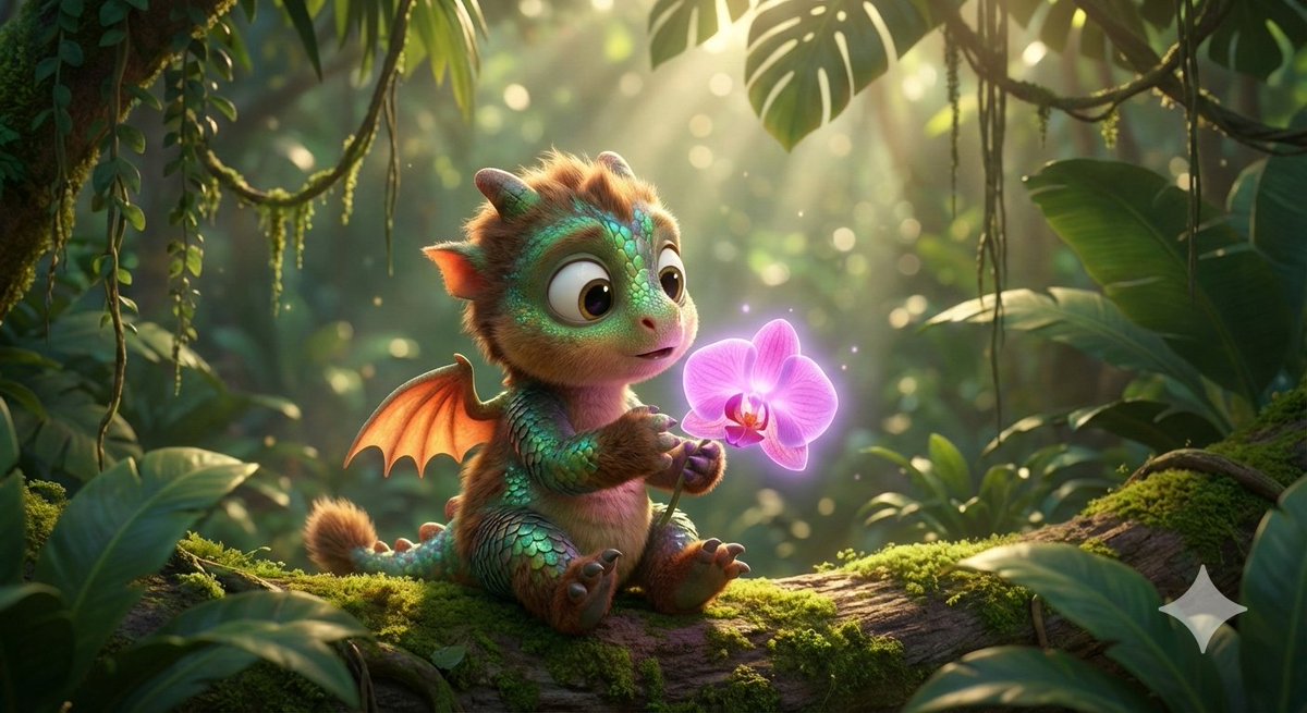 Disney-Pixar Style Hybrid Sloth-Dragon Creature 2