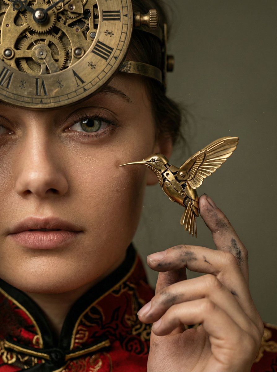 Game Asset - Mechanical Melancholy Macro Portrait Prompt 3