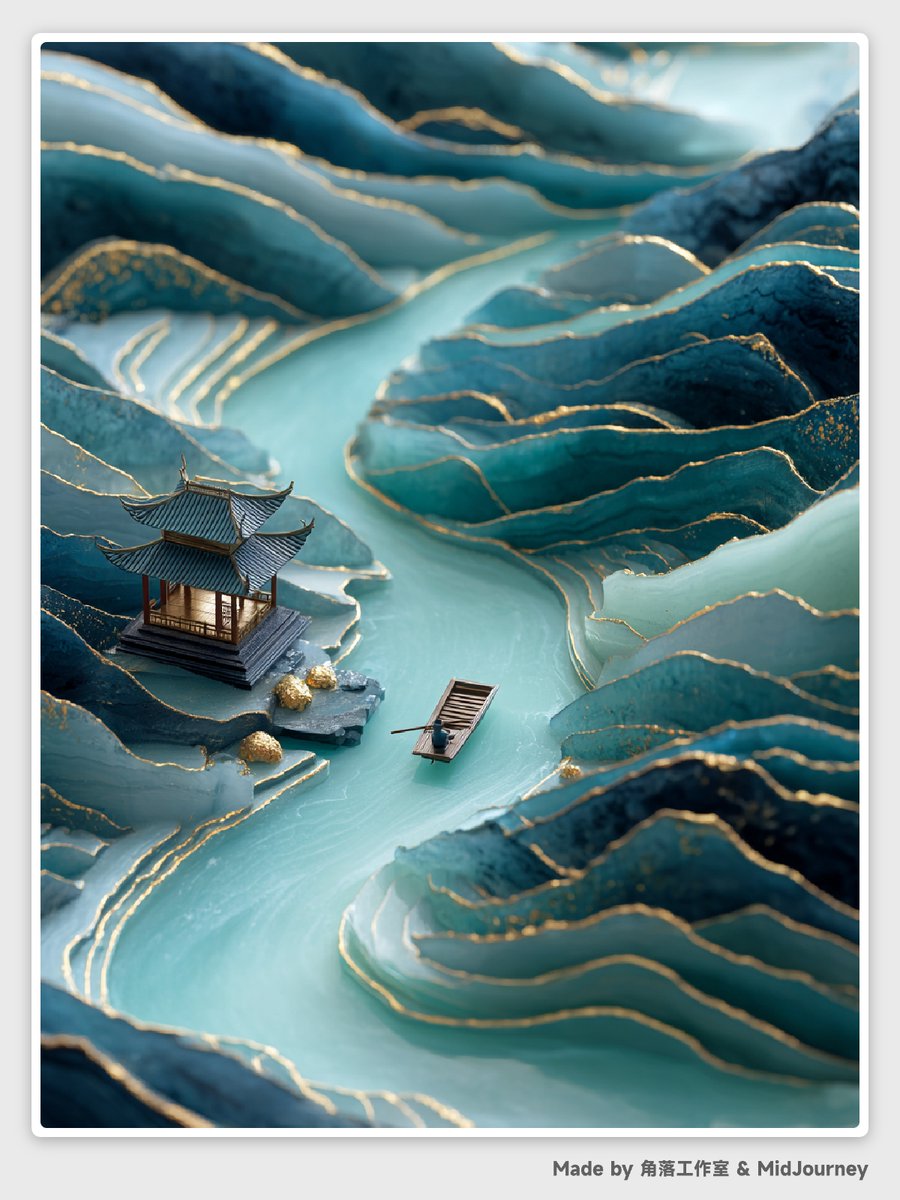 Abstract Chinese Landscape Miniatures Prompt 2