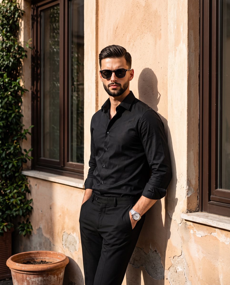 Mediterranean Street Fashion Portrait