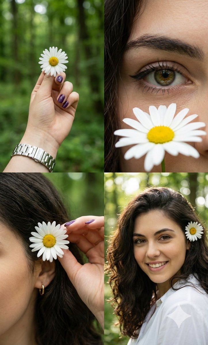 Photorealistic Daisy Collage