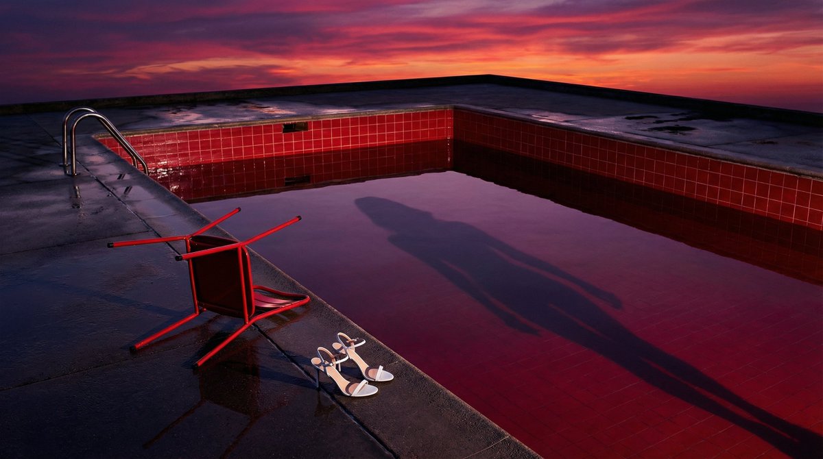 Surreal Guy Bourdin Style Pool Scene
