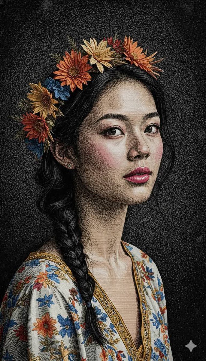 Engraved Surreal Illustration Portrait 3