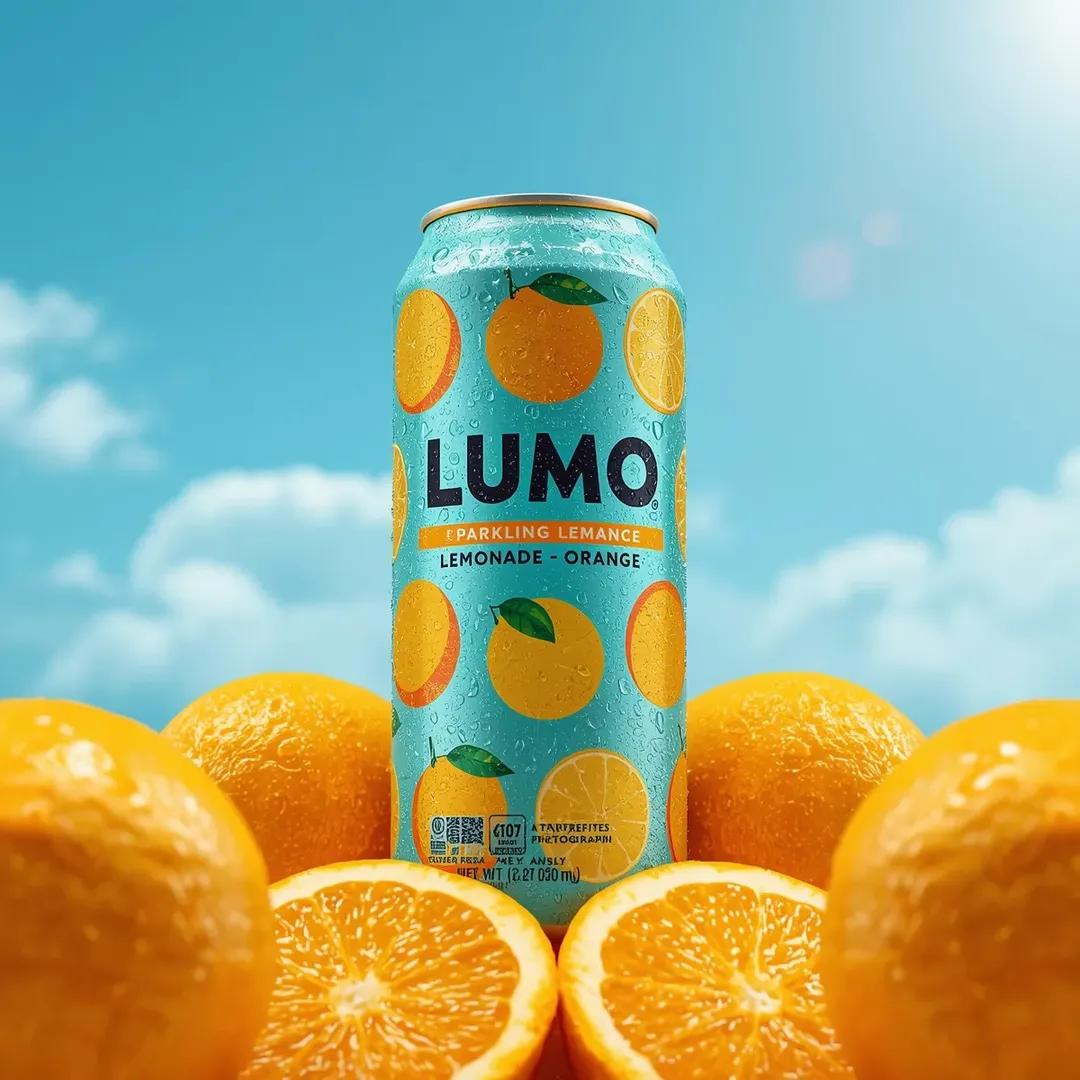 Ultra-Realistic Beverage Advertising Photography (LUMO Soda) 4
