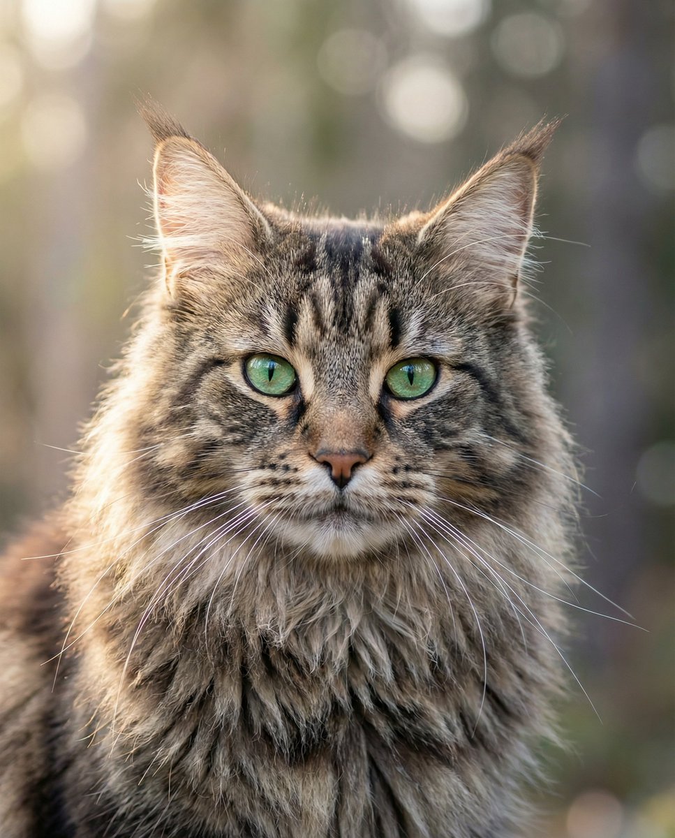 Hyper-Realistic Maine Coon Portrait 2