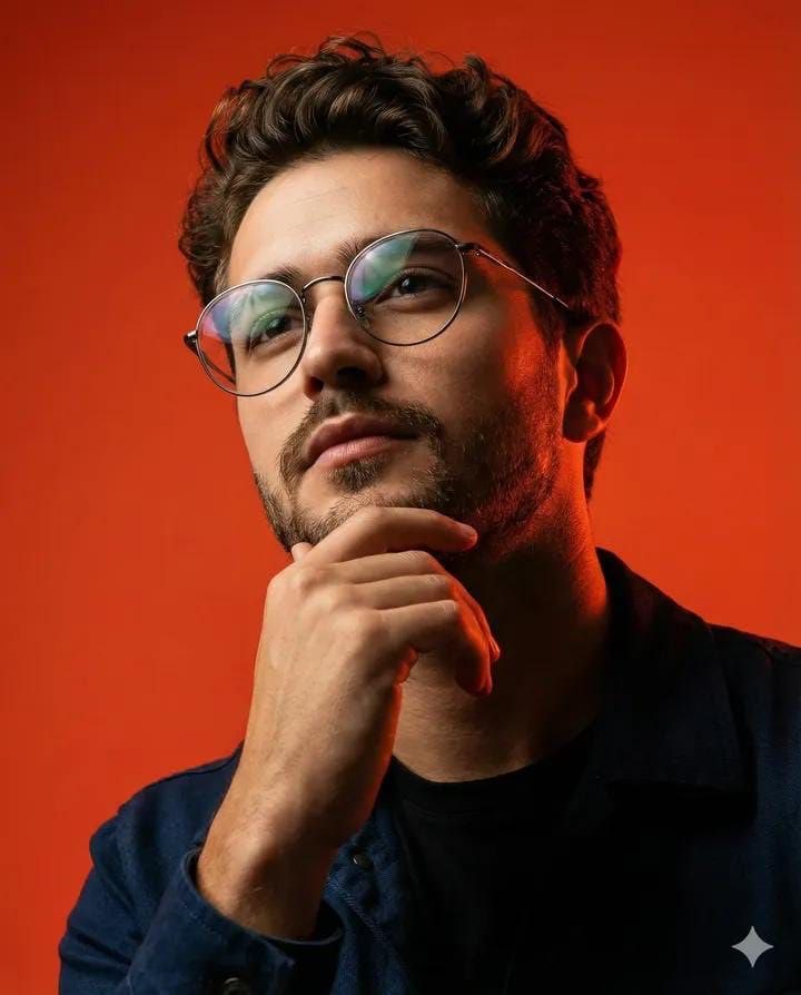Cinematic Studio Portrait of an Intellectual Man 3