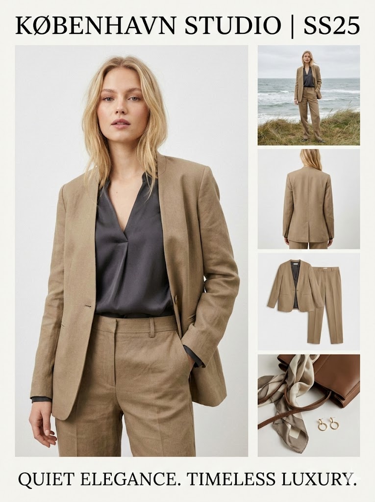 Quiet Luxury Office Lady Lookbook Prompts (3 Variations) 4