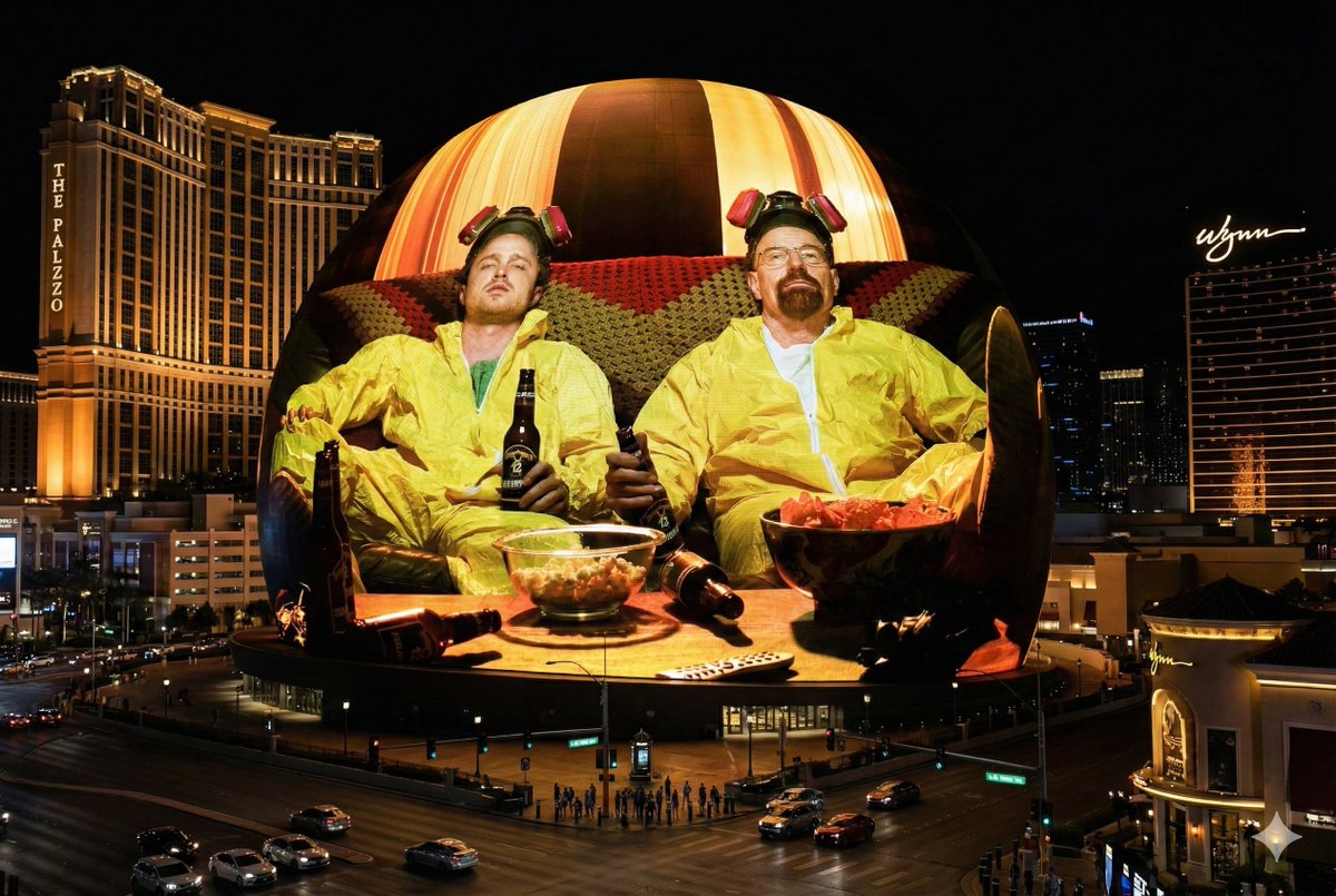 Image Projection onto Las Vegas Sphere