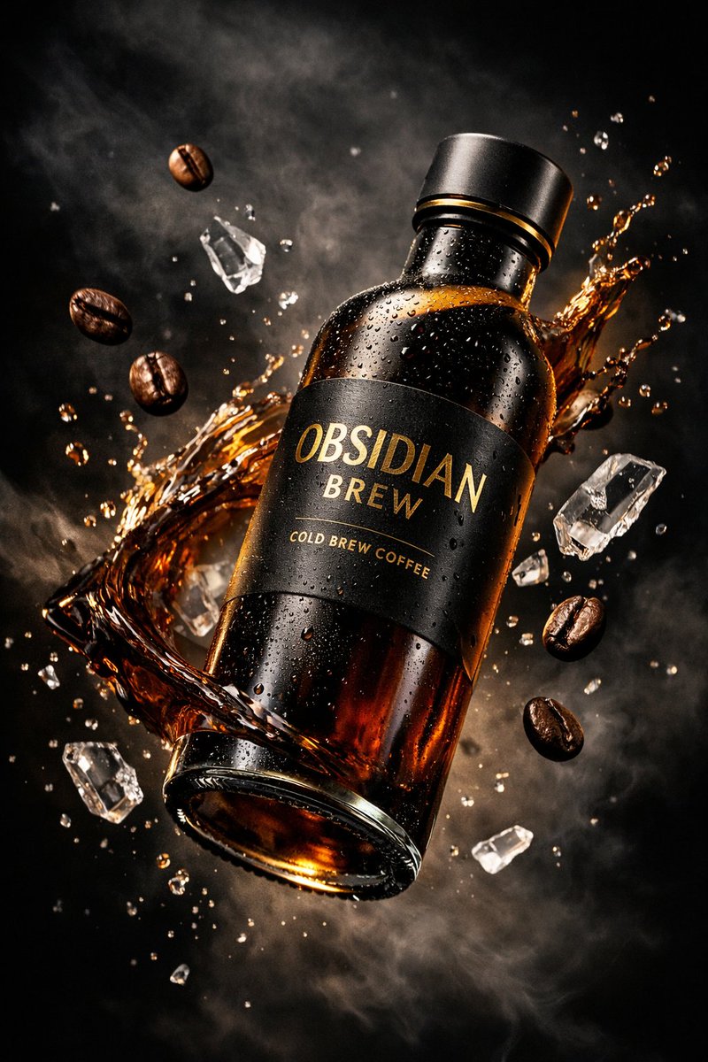 Ultra-Cinematic Luxury Cold Brew Product Photography 2