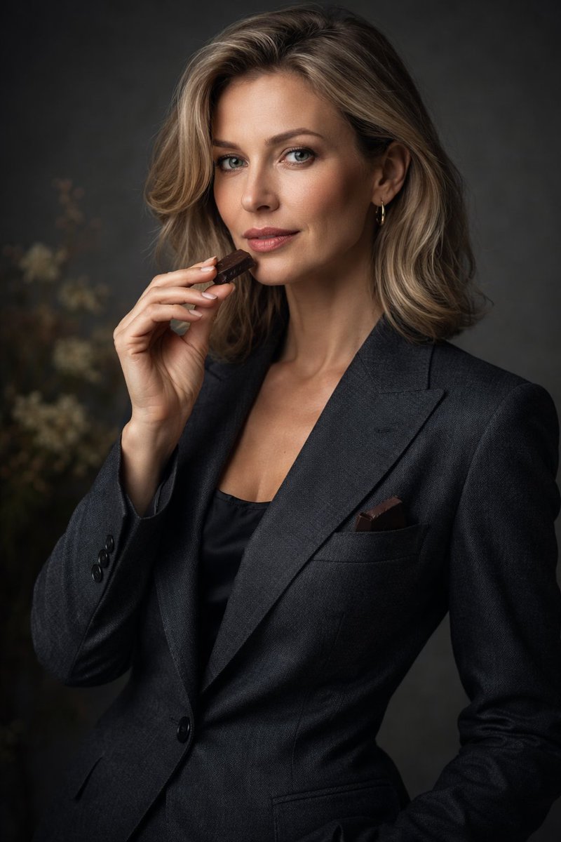 Luxury Editorial Portrait of Mature Woman Prompt 2