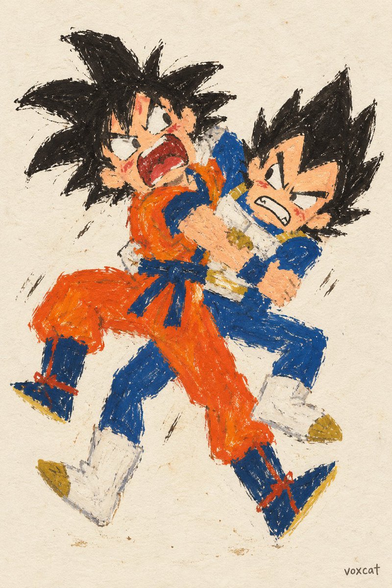 漫画 / 故事板 - 新天真风格角色打斗插画提示词 3