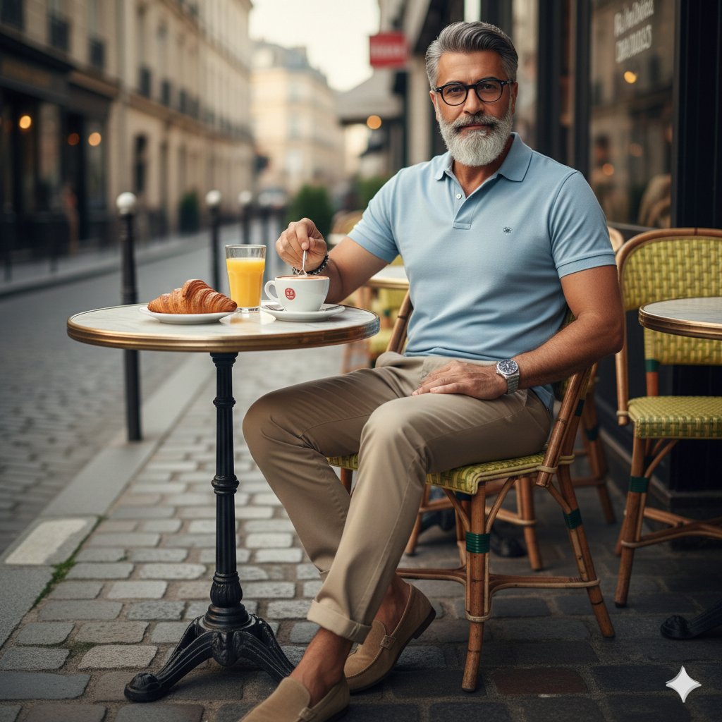 Photorealistic Parisian Cafe Scene 3