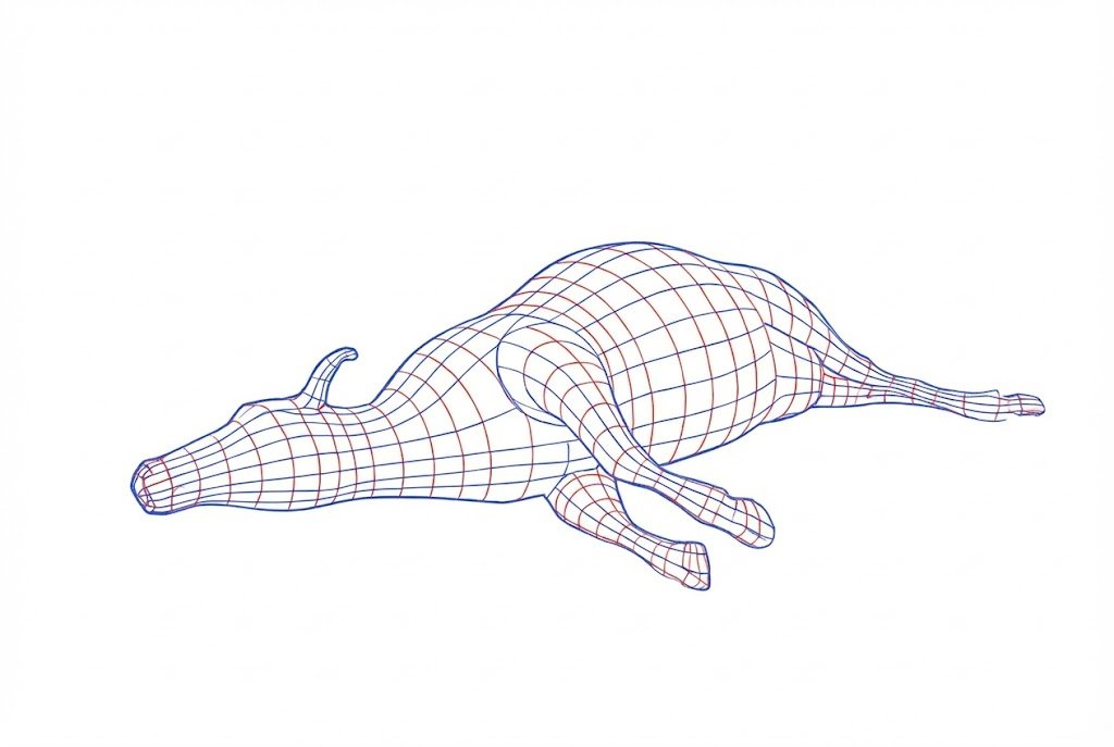 Wireframe Grid Overlay Prompt 4