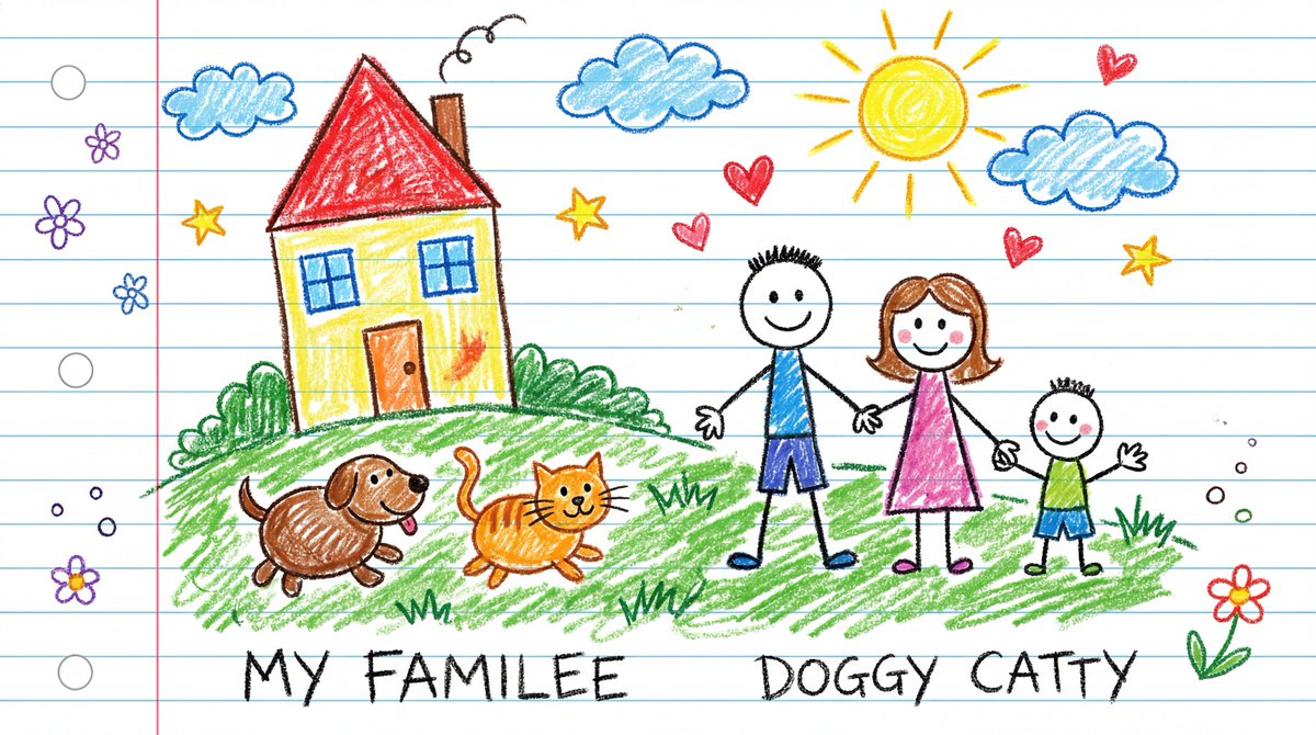 Child's Crayon Drawing Style Generator 4