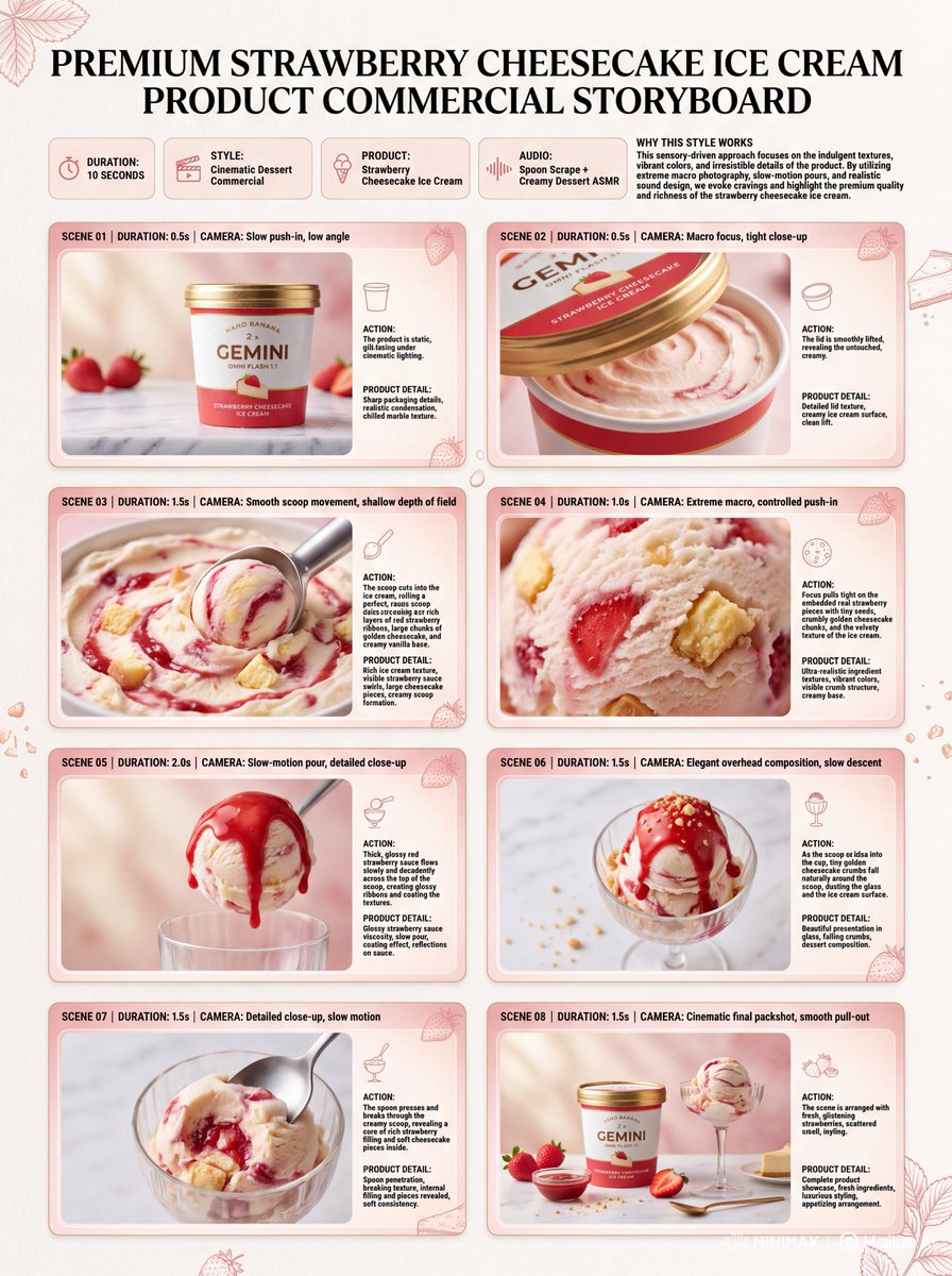 Comic / Storyboard - Strawberry Cheesecake Ice Cream Storyboard