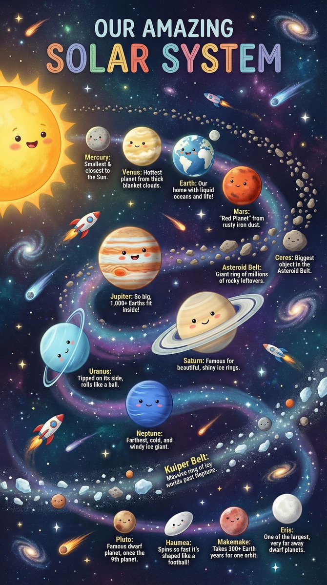 Educational Chart Generation Prompt (Solar System)