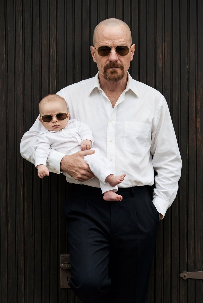 Ultra-Realistic 90s Old-Money Father and Baby Portrait 2