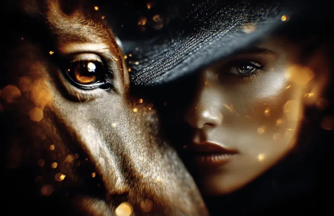 8K Cinematic Fantasy Portrait of Woman and Horse 2