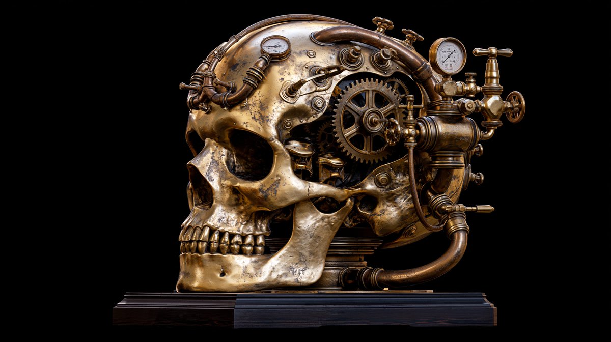 Intricate Steampunk Mechanical Sculpture 4
