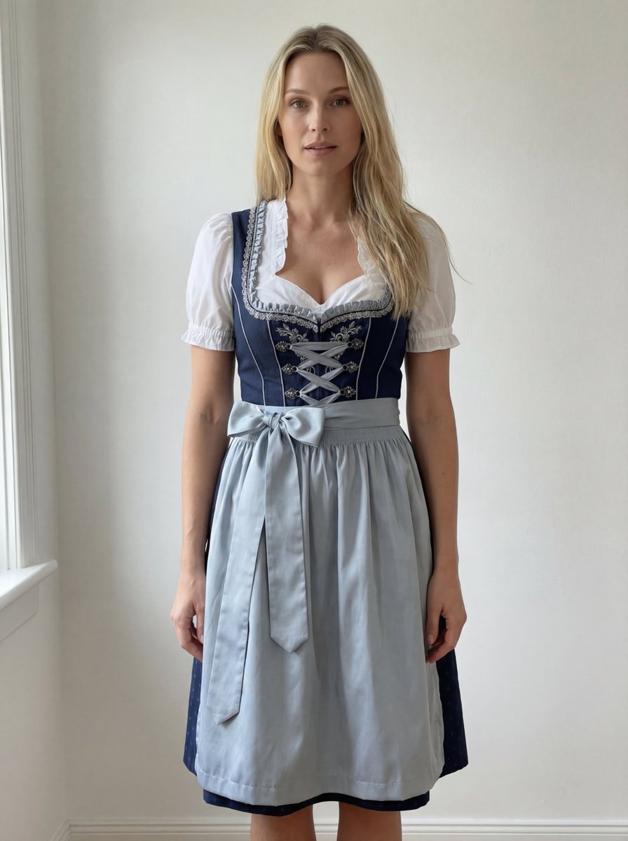 Edit Prompt: Woman in Bavarian Dirndl (Strict Background Preservation) 2