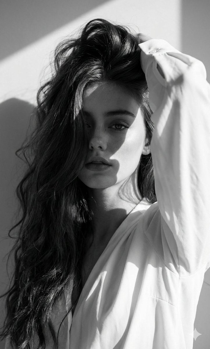 High-Fashion Black and White Editorial Portrait Prompt (Facial Lock)